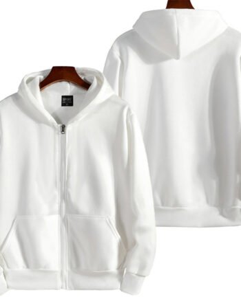 Solid Color British Loose Sports American Zipper Jacket Men