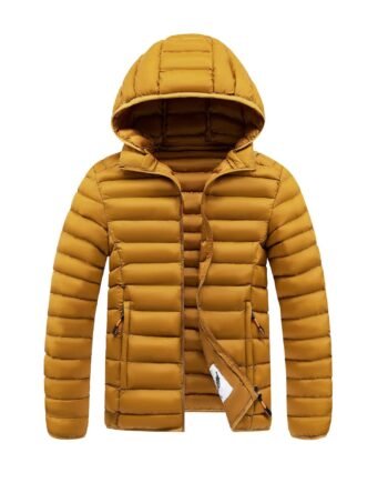 Rib Cotton-padded Coat Slim-fit Lightweight Cotton-padded Jacket Lightweight Multi-color