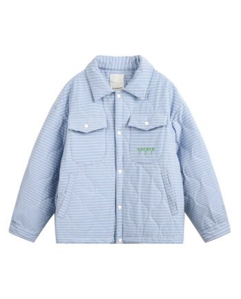 Lapel Embroidery Men's And Women's Neutral Cotton-padded Clothes