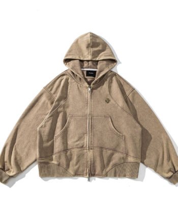 High Street Deconstructed Washed Hooded Sweater