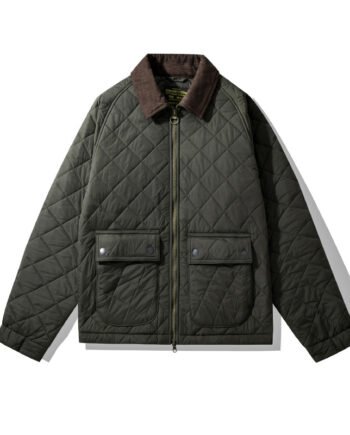 Corduroy Jacket Rhombus Plaid Cotton-padded Jacket Cotton-padded Coat
