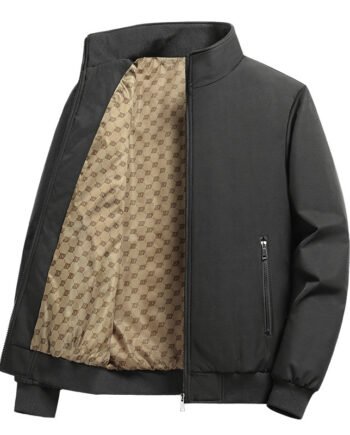 Jacket Men's Autumn New Oversized Loose Coat Casual All-match Solid Color Business