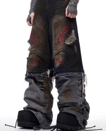 Men's Retro Jeans With Detachable Trouser Legs