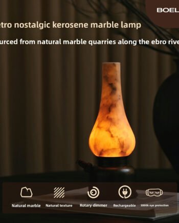The Ald Retro Natural Marble Lamp