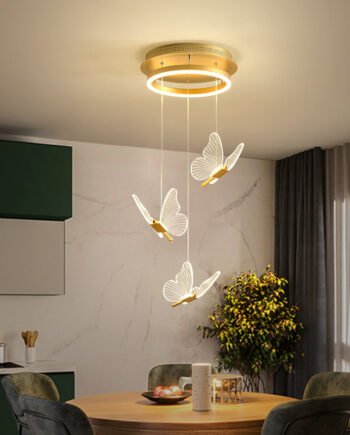 Living Room Loft Personality Dining Room Revolving Duplex Chandelier