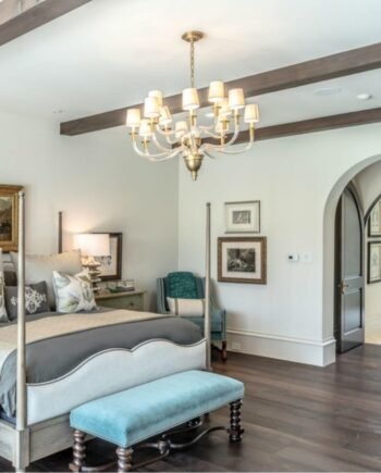 All Copper American Simple Chandelier Simple Bedroom Post-modern