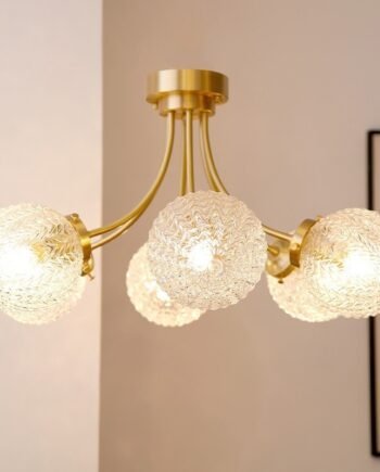Spherical Glass Pendant Light With A Minimalist Design