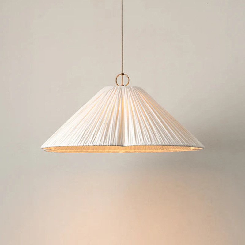 French Retro Mid-Century High-End Fabric-Art Atmosphere Chandelier