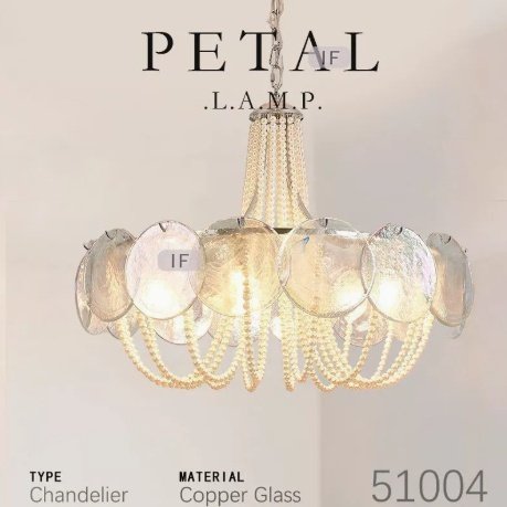 Creative Vintage-style Restaurant Room And Lobby Centerpiece A Pearl Chandelier