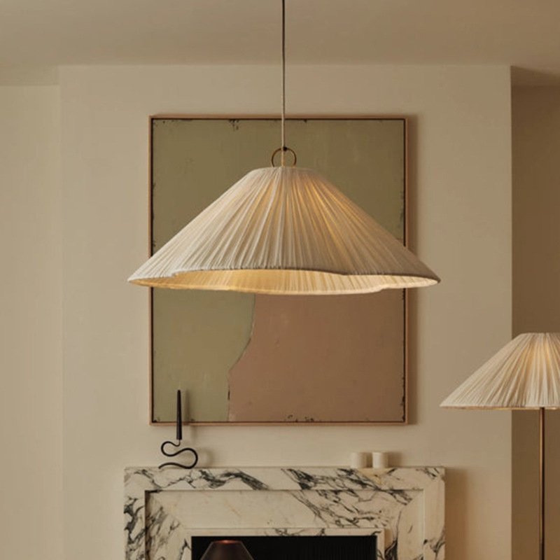 French Retro Mid-Century High-End Fabric-Art Atmosphere Chandelier