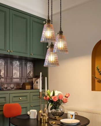 Brass-glass Shop Light Japanese Vintage Nordic Chandelier