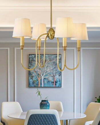 Copper Bedroom Chandelier Simple Living Room Dining Room Chandelier