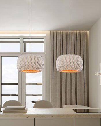 Household Ceiling Japanese-style Rope Art Chandelier