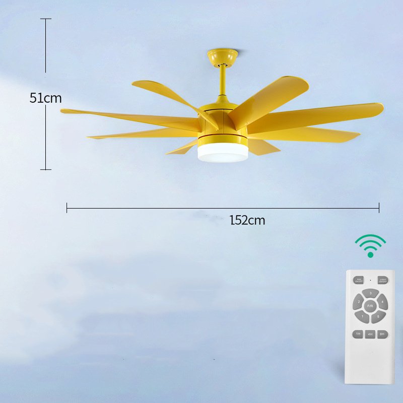 Nordic Fan Lamp Dining Room Bedroom Fan Chandelier